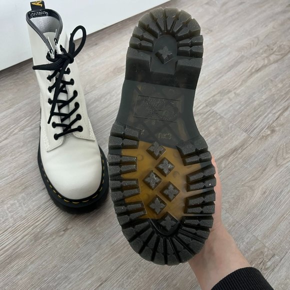 Dr. Martens Jadon Boots Smooth White Size Women's 6 - Picture 5 of 6